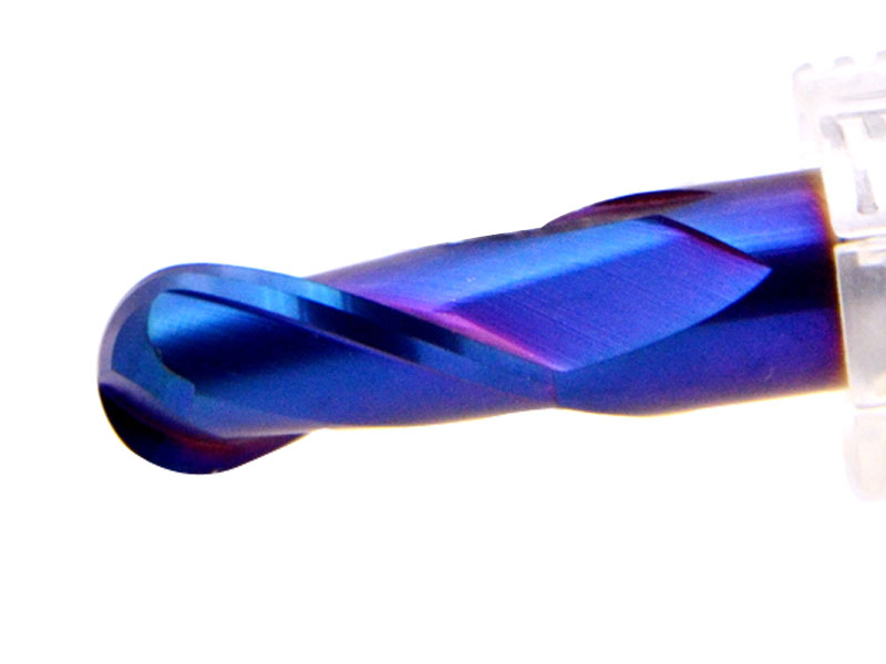 2 Edges Spherical End Mill HRC65 Carbide Milling Cutter